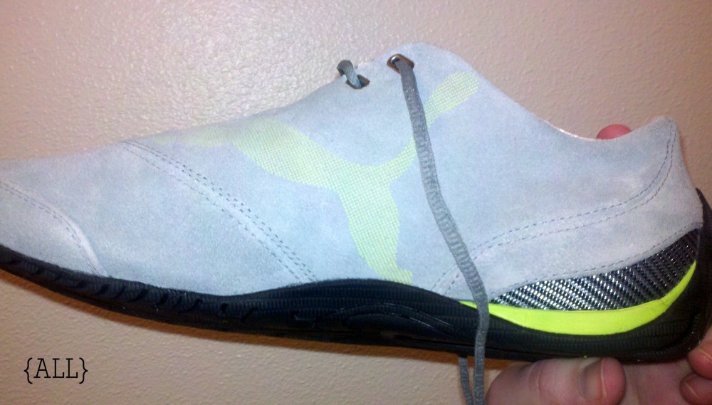 Lime Pumas side view